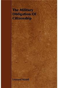 Military Obligation Of Citizenship