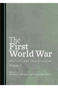 First World War: Analysis and Interpretation, Volume 1