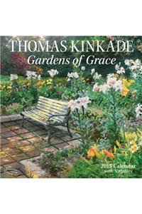 Thomas Kinkade Gardens of Grace with Scripture 2015 Wall Cal