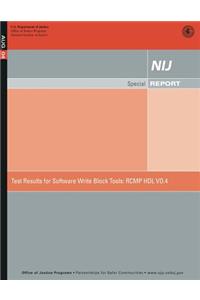 Test Results for Software Write Block Tools