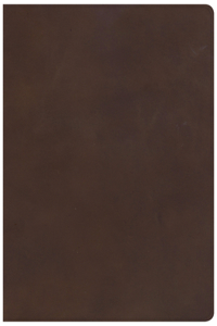 KJV Super Giant Print Reference Bible, Brown Genuine Leather, Indexed