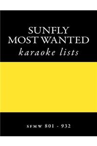 SUNFLY Most Wanted KARAOKE listings sfmw801 - sfmw932: discs sfmw801 - sfmw932