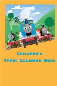 Children's Train Coloring Book