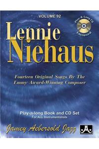 Jamey Aebersold Jazz -- Lennie Niehaus, Vol 92: Fourteen Original Songs by the Emmy Award-Winning Composer, Book & CD