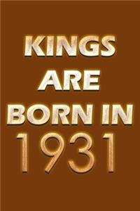 Kings Are Born In 1931 Notebook