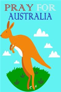 Pray for australia notebook