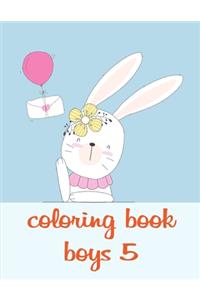 Coloring Book Boys 5: Super Cute Kawaii Animals Coloring Pages