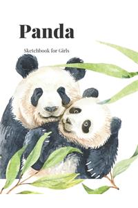 Panda Sketchbook for Girls