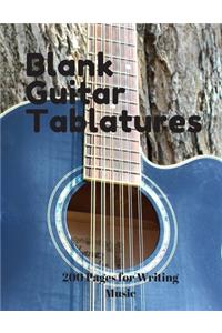 Blank Guitar Tablatures
