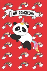 I am Pandicorn Gift for Girls