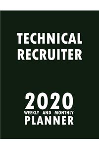 Technical Recruiter 2020 Weekly and Monthly Planner