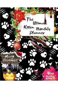 The Ultimate Merry Christmas Kitten Monthly Planner Year 2020