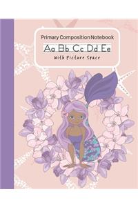 Mermaid Primary Composition Notebook With Picture Space
