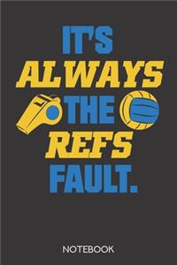 It's always the refs fault.