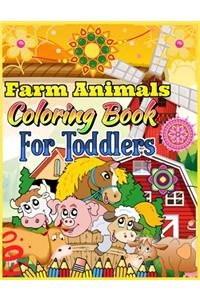Farm Animals Coloring Book for Toddlers
