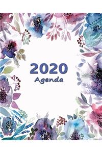 2020 Agenda: Large 8"x 10" Daily and Monthly Agenda Planner and Organizer - 1-Page-a-Day to Plan, Organize and Be Productive V17