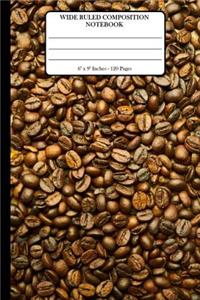 Wide Ruled Composition Notebook 6