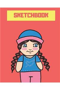 Sketchbook: Sketchbook for Kids, Emma's Style, 8 X 10, 100pages
