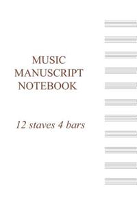 Music Manuscript Notebook