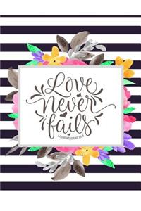 Love Never Fails, 1 Corinthians 13