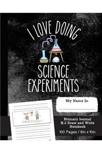 Science Primary Journal K-2 Draw and Write Notebook, 100 pages, 8in. X 10in.