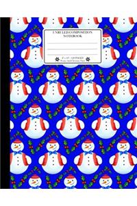 Unruled Composition Notebook. 8 X 10. 120 Pages. Winter and Christmas Time