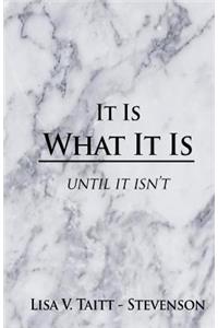 It Is What It Is