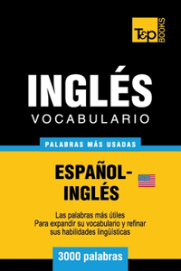 Vocabulario español-inglés americano - 3000 palabras más usadas
