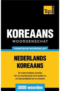 Thematische woordenschat Nederlands-Koreaans - 3000 woorden
