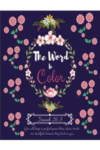 Word in Color: A Christian Coloring Book with Positive Inspirational Bible Scripture Verses for Adults, Teens. for Relaxation & Meditation, to Color & to Practice 