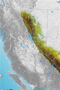 Canada Relief Map of the Canadian Rockies Journal