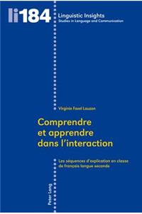 Comprendre Et Apprendre Dans L'interaction