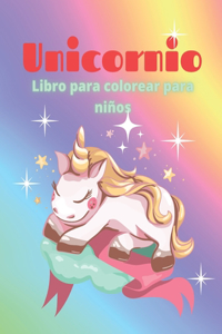 Unicornio Libro para colorear para niños