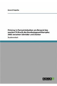 Priming in Fernsehdebatten am Beispiel des zweiten TV-Duells des Bundestagswahlkampfes 2002 zwischen Schröder und Stoiber