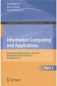 Information Computing and Applications, Part 2