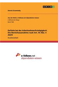 Defizite bei der Arbeitnehmerfreizügigkeit. Die Bereichsausnahme nach Art. 45 Abs. 4 AEUV