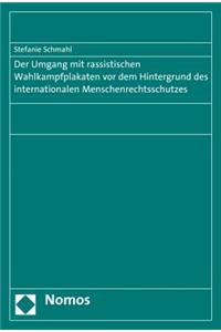 Der Umgang Mit Rassistischen Wahlkampfplakaten VOR Dem Hintergrund Des Internationalen Menschenrechtsschutzes