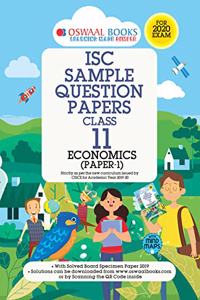 Oswaal ISC Sample Question Paper Class 11 Economics Book (For 2020 Exam)