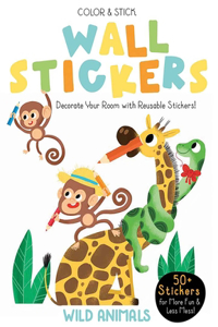 Color & Stick Wall Stickers: Wild Animals