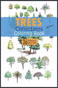 TREES COLLECTIONS COLORING BOOK series 1