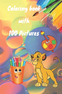 Coloring book with 100 Pictures