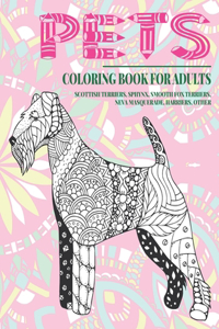 Pets - Coloring Book for adults - Scottish Terriers, Sphynx, Smooth Fox Terriers, Neva Masquerade, Harriers, other