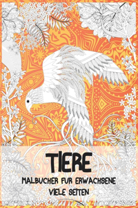 Malbücher für Erwachsene - Viele Seiten - Tiere