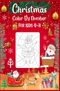 Christmas Color By Number For Kids 4-8