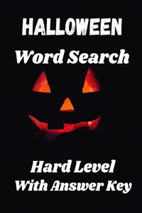 Halloween Word Search Hard Level With Answer Key