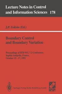 Boundary Control and Boundary Variation (Lecture Notes in Control & Information Sciences)