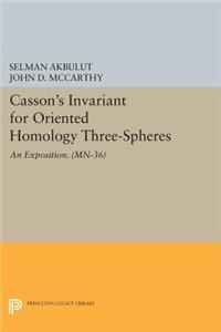 Casson's Invariant for Oriented Homology Three-Spheres: An Exposition