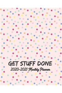 Get Stuff Done 2020-2021 Monthly Planner