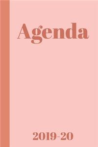 Agenda: 2019 - 2020 Academic Year Planner with Monthly and Daily Calendars