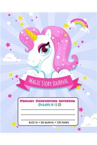 Magic Story Journal Primary Composition Notebook Grades K-2